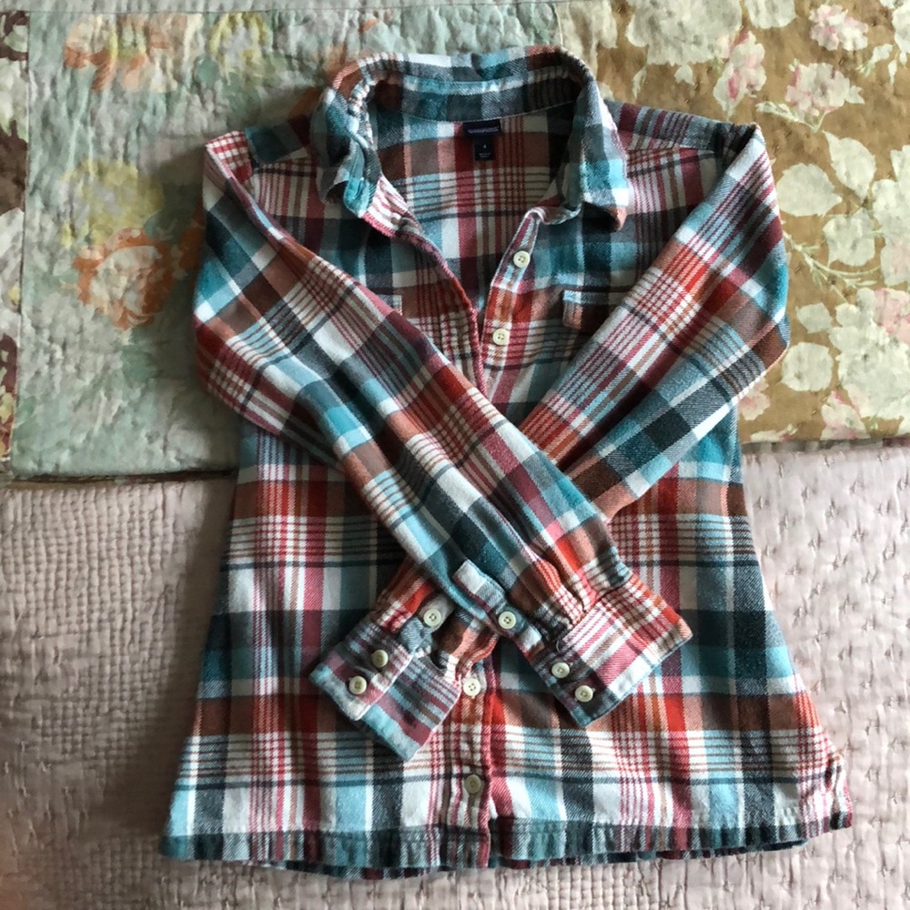 Patagonia Fjord Flannel bay laurel toasted white 4